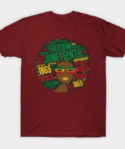 Juneteenth T-Shirts - Juneteenth Black Woman Afro T-Shirt TP1002 26 - Juneteenth Shirt Juneteenth Black Woman Afro
