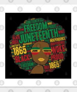 Juneteenth Black Woman Afro
