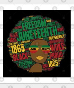 Juneteenth Black Woman Afro