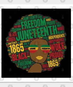 Juneteenth Black Woman Afro