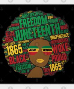 Juneteenth Black Woman Afro
