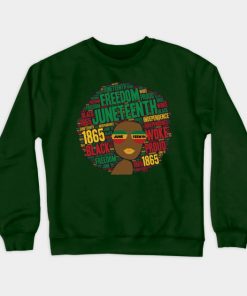 Juneteenth Sweatshirts - Juneteenth Black Woman Afro Sweatshirt TP1002 3 - Juneteenth Shirt Juneteenth Black Woman Afro