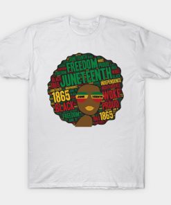 Juneteenth T-Shirts - Juneteenth Black Woman Afro T-Shirt TP1002 6 - Juneteenth Shirt Juneteenth Black Woman Afro