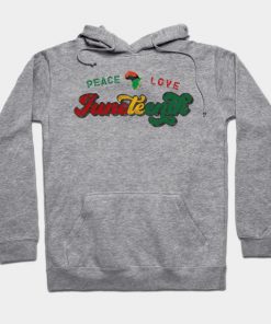 Peace Love Juneteenth Black History African American Freedom Day since 1865