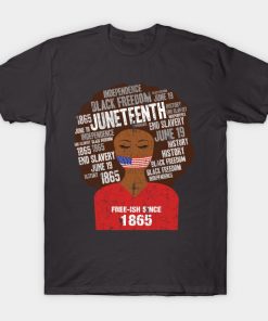 Juneteenth T-Shirts - Juneteenth American Flag Afro Free-Ish Since 1865 T-Shirt TP1002 11 - Juneteenth Shirt Juneteenth American Flag Afro Free-Ish Since 1865