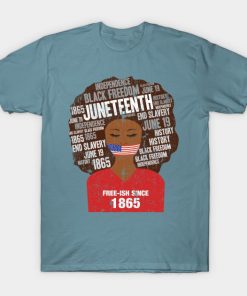 Juneteenth T-Shirts - Juneteenth American Flag Afro Free-Ish Since 1865 T-Shirt TP1002 2 - Juneteenth Shirt Juneteenth American Flag Afro Free-Ish Since 1865