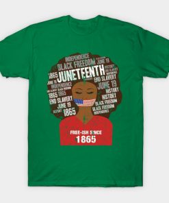 Juneteenth T-Shirts - Juneteenth American Flag Afro Free-Ish Since 1865 T-Shirt TP1002 20 - Juneteenth Shirt Juneteenth American Flag Afro Free-Ish Since 1865