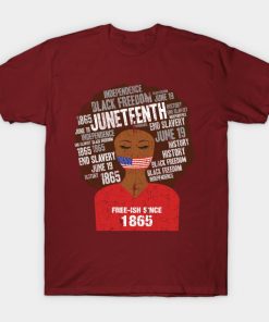 Juneteenth T-Shirts - Juneteenth American Flag Afro Free-Ish Since 1865 T-Shirt TP1002 26 - Juneteenth Shirt Juneteenth American Flag Afro Free-Ish Since 1865