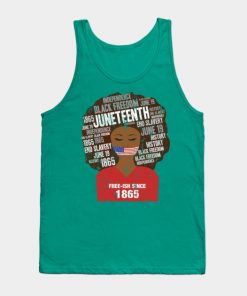 Juneteenth Tank Tops - Juneteenth American Flag Afro Free-Ish Since 1865 Tank Top TP1002 2 - Juneteenth Shirt Juneteenth American Flag Afro Free-Ish Since 1865