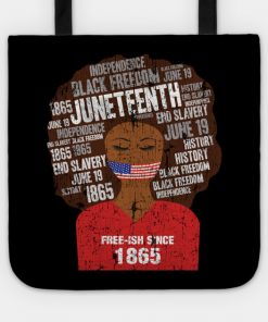Juneteenth American Flag Afro Free-Ish Since 1865