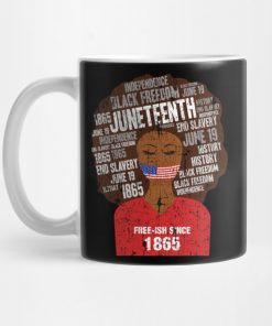 Juneteenth American Flag Afro Free-Ish Since 1865