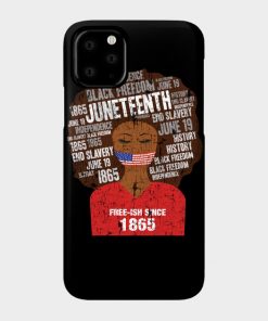 Juneteenth American Flag Afro Free-Ish Since 1865