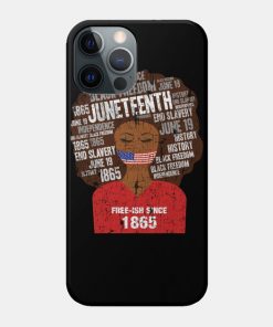 Juneteenth American Flag Afro Free-Ish Since 1865