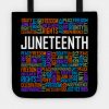 Juneteenth Bags - Juneteenth Words Tote TP1002 1 - Juneteenth Shirt Juneteenth Words